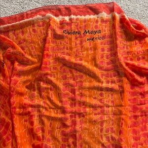 Riviera Orange Swim Coverup